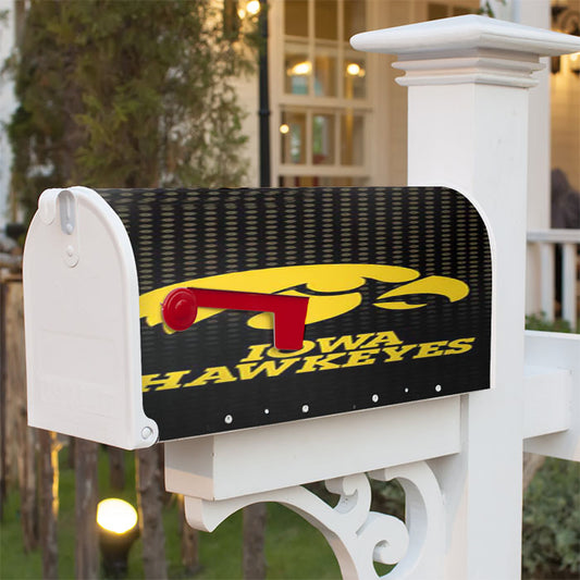 Iowa Hawkeyes Logo Dots Magnetic Mailbox Cover 18" X 21" Outdoor Decor
