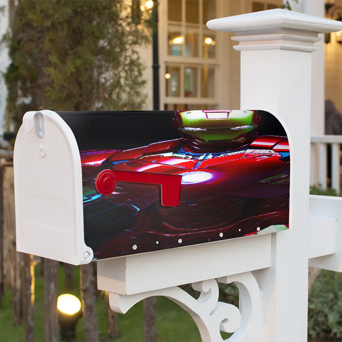 Iron Man Magnetic Mailbox Cover 18" X 21" Outdoor Decor