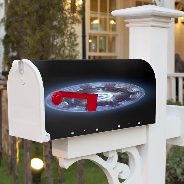 Iron Man Arc Reator Circle Magnetic Mailbox Cover 18" X 21" Outdoor Decor
