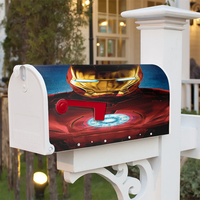 Iron Man Custom Magnetic Mailbox Cover 18" X 21" Outdoor Decor