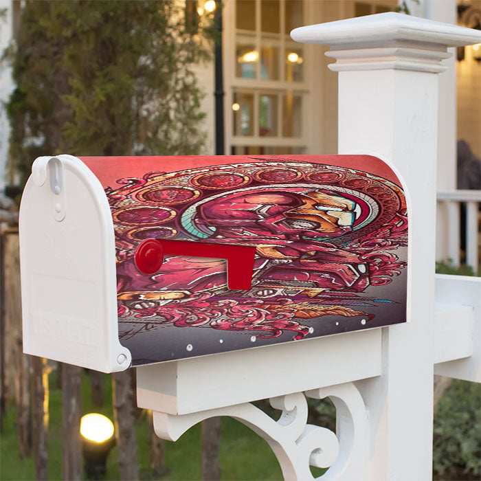 Iron Man Fancy Illustration Magnetic Mailbox Cover 18" X 21" Outdoor Decor
