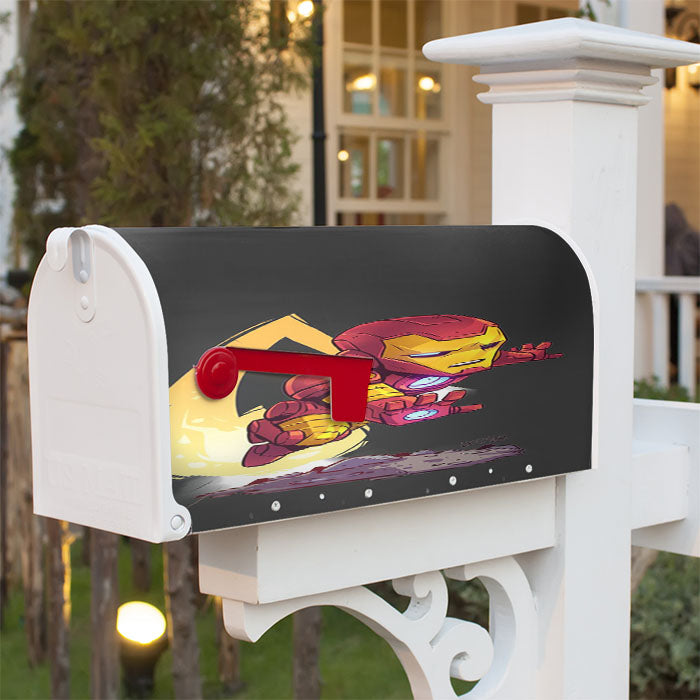 Iron Man Hd Wallpaperr Magnetic Mailbox Cover 18" X 21" Outdoor Decor