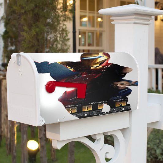 Iron Man Poster Magnetic Mailbox Cover 18" X 21" Outdoor Decor