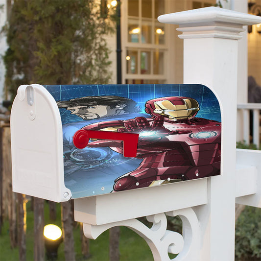 Iron Man Tony Stark Magnetic Mailbox Cover 18" X 21" Outdoor Decor