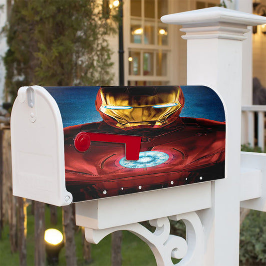 Iron Man Wallpaper Mobile Magnetic Mailbox Cover 18" X 21" Outdoor Decor