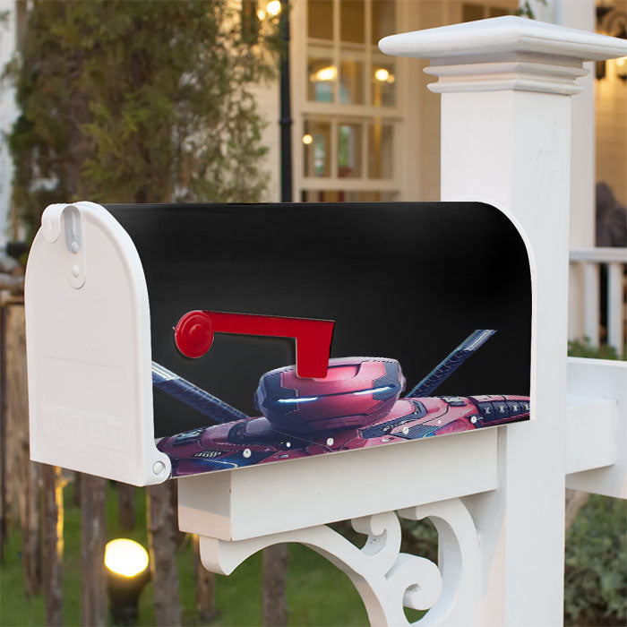 Iron Pool Iron Man Dead Pool Marvel Super Hero Magnetic Mailbox Cover 18" X 21" Outdoor Decor