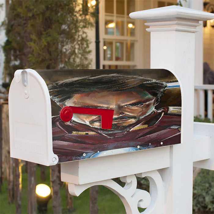 Ironman Illustration Magnetic Mailbox Cover 18" X 21" Outdoor Decor