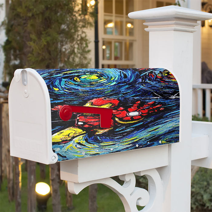 Ironman Starry Night Magnetic Mailbox Cover 18" X 21" Outdoor Decor