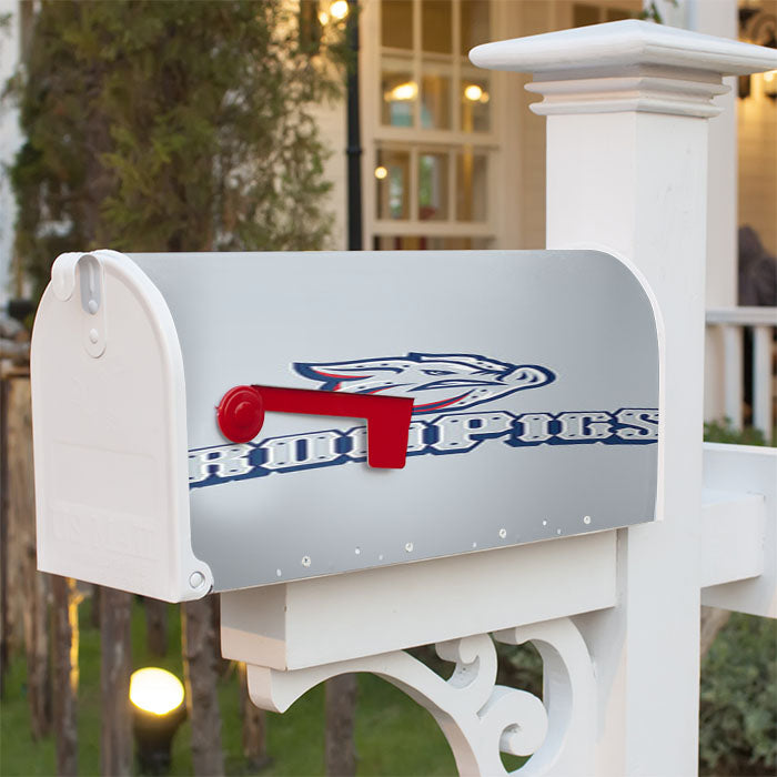 Ironpigs Baseball Logo Gray Magnetic Mailbox Cover 18" X 21" Outdoor Decor