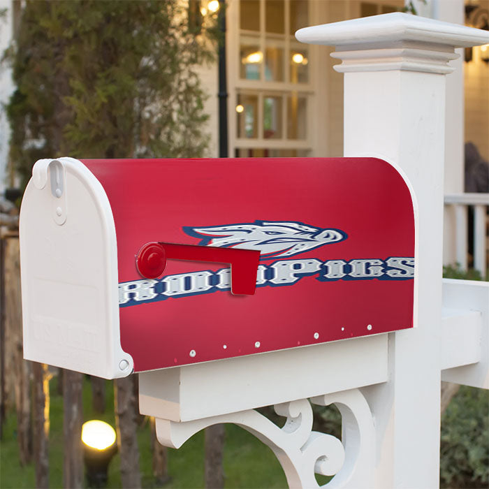Ironpigs Baseball Logo Red Magnetic Mailbox Cover 18" X 21" Outdoor Decor