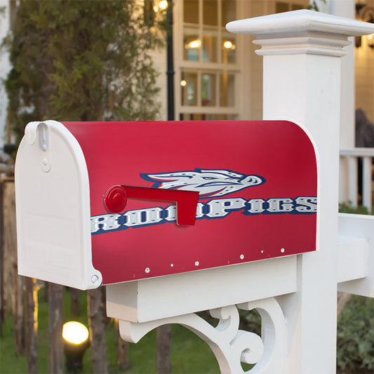 Ironpigs Baseball Logo Red Magnetic Mailbox Cover 18" X 21" Outdoor Decor