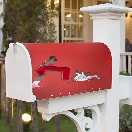 James Harden Crossover On Wesley Johnson Magnetic Mailbox Cover 18" X 21" Outdoor Decor