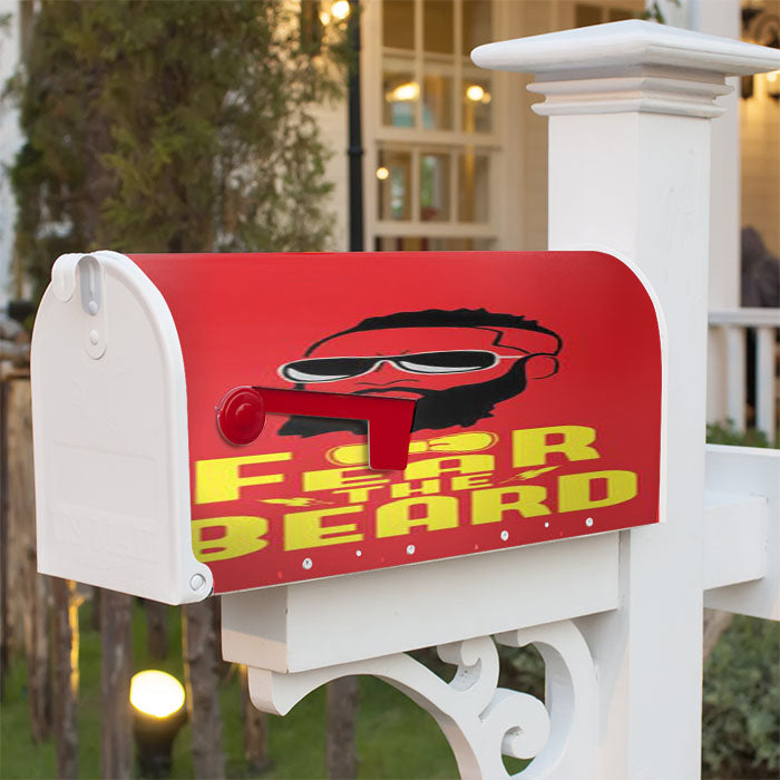 James Harden Fear Red Bow Tie Magnetic Mailbox Cover 18" X 21" Outdoor Decor