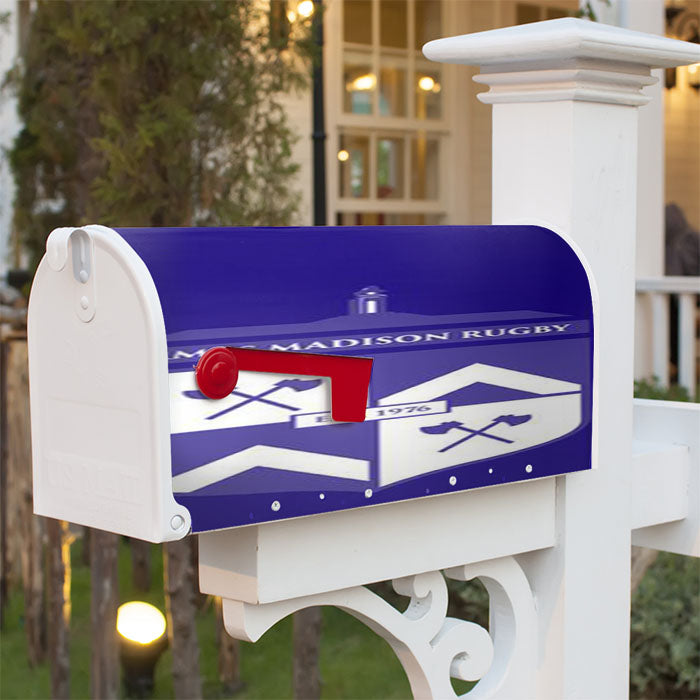 James Madison Logo Rugby Soccer Logo Magnetic Mailbox Cover 18" X 21" Outdoor Decor