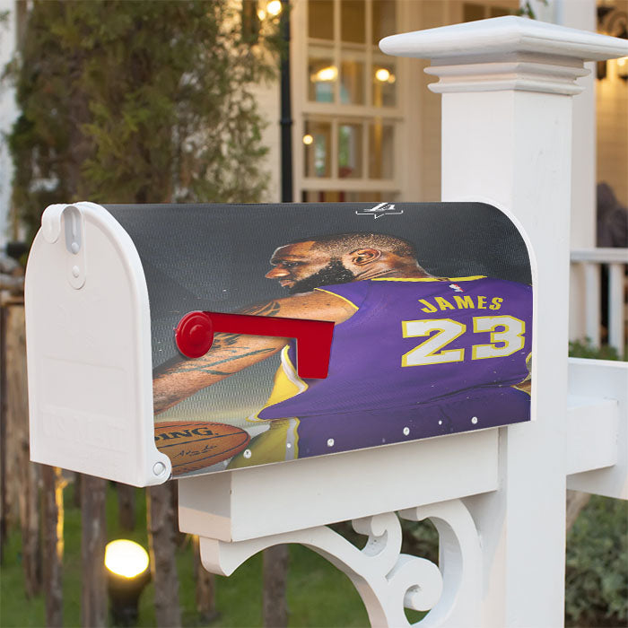 James Twenty Three Nba Legend Magnetic Mailbox Cover 18" X 21" Outdoor Decor