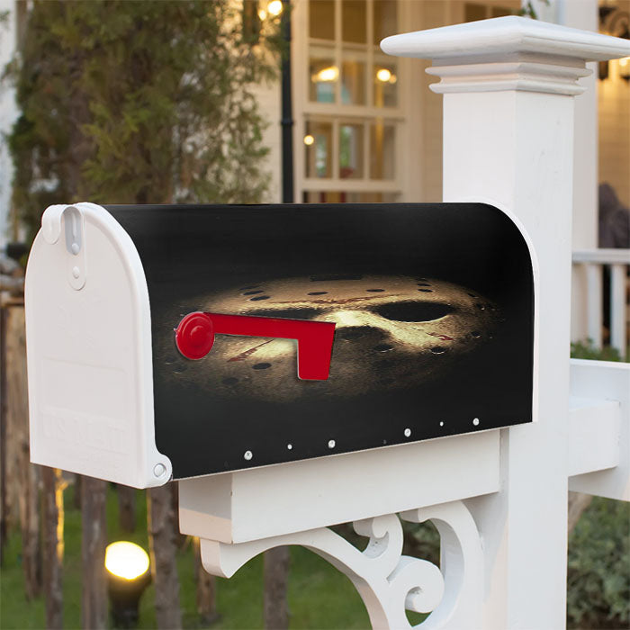 Jason Mask Magnetic Mailbox Cover 18" X 21" Outdoor Decor