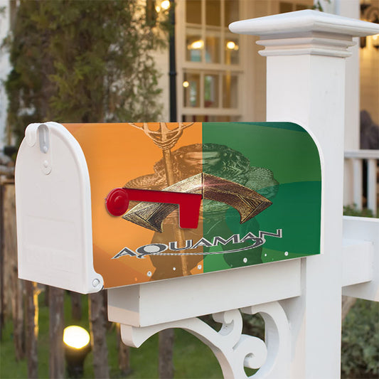 Jason Momoa Aquaman Hero Magnetic Mailbox Cover 18" X 21" Outdoor Decor