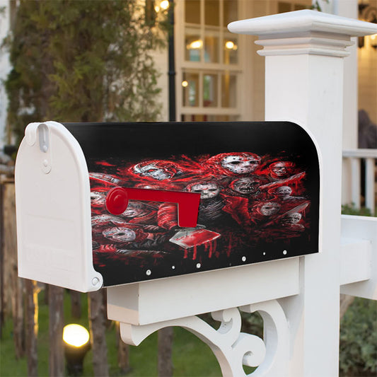 Jason Voorhees Horror Magnetic Mailbox Cover 18" X 21" Outdoor Decor