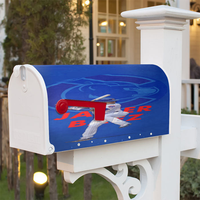 Javier Baez Chicago Cubs Magnetic Mailbox Cover 18" X 21" Outdoor Decor