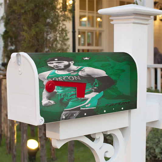 Jayson Tatum, Boston Magnetic Mailbox Cover 18" X 21" Outdoor Decor