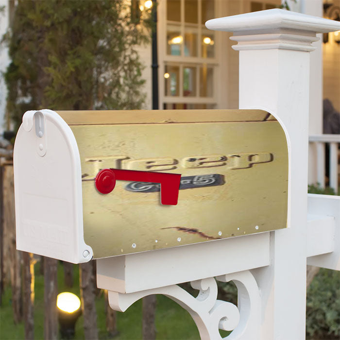 Jeep Cj5 Logo Magnetic Mailbox Cover 18" X 21" Outdoor Decor