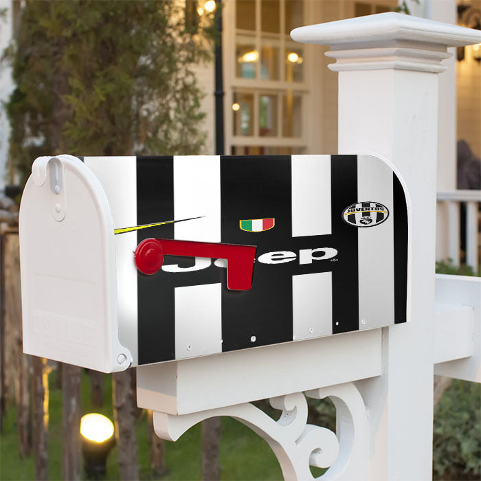 Jeep Juventus Jersey Uniform 2 Magnetic Mailbox Cover 18" X 21" Outdoor Decor