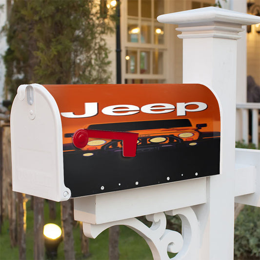 Jeep Wrangler Logo Automotive Adventure Magnetic Mailbox Cover 18" X 21" Outdoor Decor