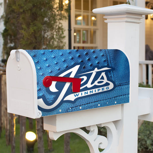 Jets Winnipeg Logo Magnetic Mailbox Cover 18" X 21" Outdoor Decor