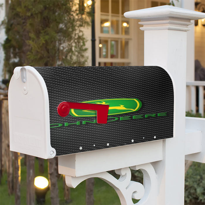 John Deere Logo Magnetic Mailbox Cover 18" X 21" Outdoor Decor