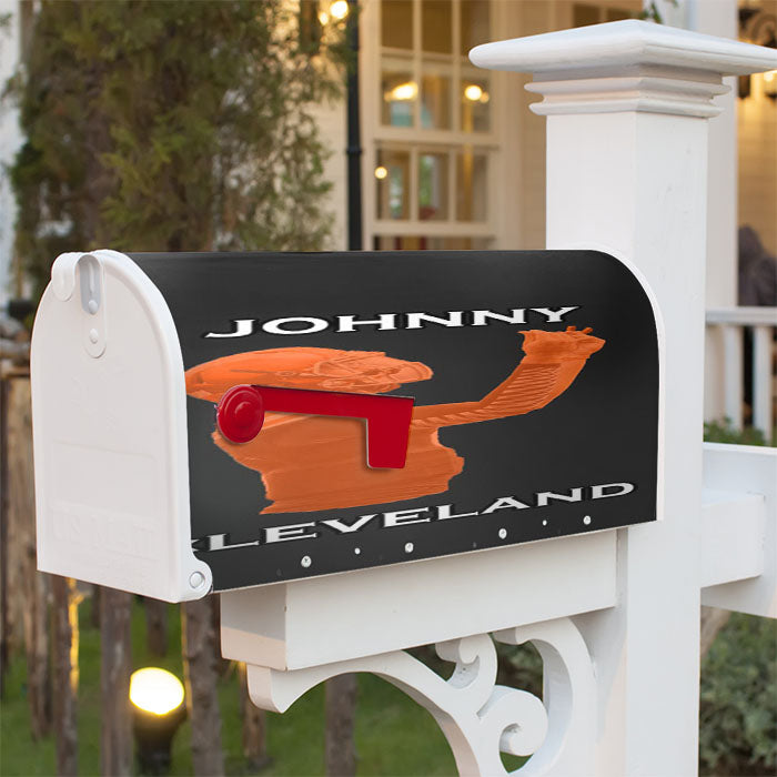 Johnny Cleveland Browns Football Magnetic Mailbox Cover 18" X 21" Outdoor Decor