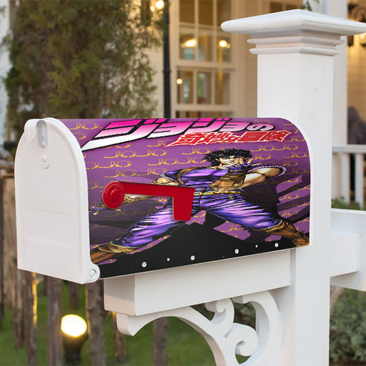 Jojo Bizzare Adventure Vintage Pattern Magnetic Mailbox Cover 18" X 21" Outdoor Decor