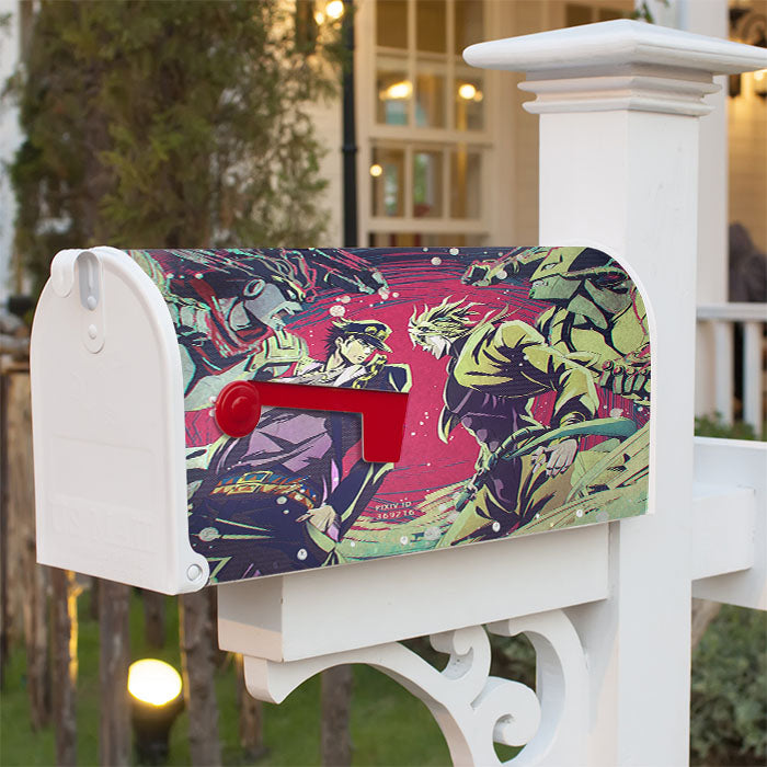 Jojo S Bizarre Adventure Stardust Crusaders Magnetic Mailbox Cover 18" X 21" Outdoor Decor