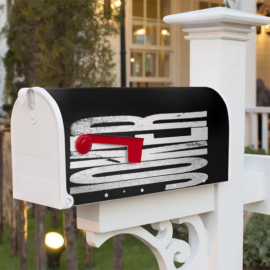 Joker Canvas Font Magnetic Mailbox Cover 18" X 21" Outdoor Decor