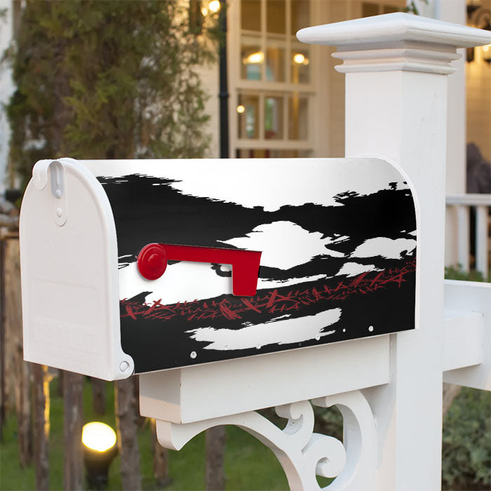 Joker Face Silhouette Magnetic Mailbox Cover 18" X 21" Outdoor Decor