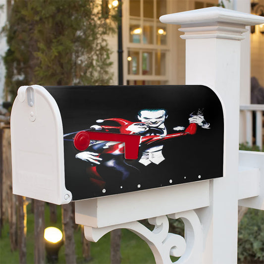 Joker Harley Queen Black Magnetic Mailbox Cover 18" X 21" Outdoor Decor