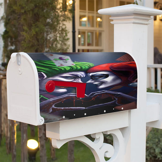 Joker Harley Quinn Smile Magnetic Mailbox Cover 18" X 21" Outdoor Decor