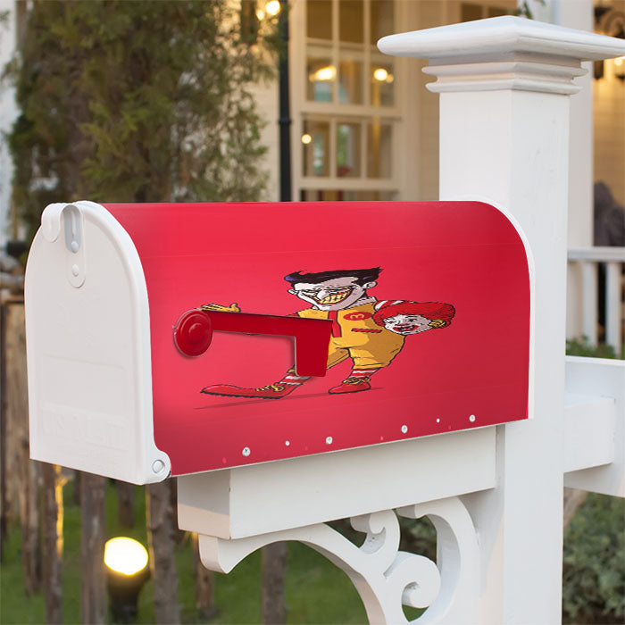 Joker Mcdonald Clown Custom Magnetic Mailbox Cover 18" X 21" Outdoor Decor