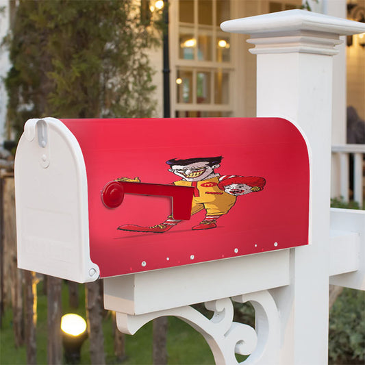 Joker Mcdonald Clown Custom Magnetic Mailbox Cover 18" X 21" Outdoor Decor