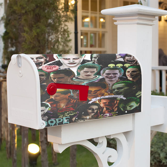 Joker Photo Collage Magnetic Mailbox Cover 18" X 21" Outdoor Decor