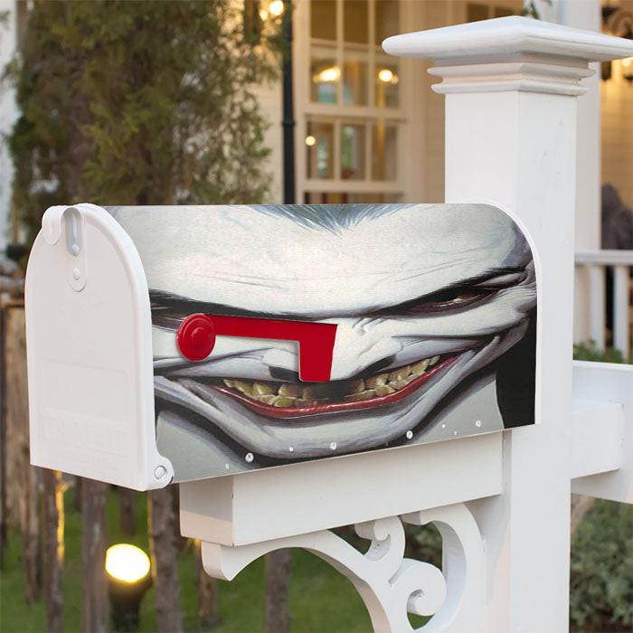 Joker Smile Magnetic Mailbox Cover 18" X 21" Outdoor Decor