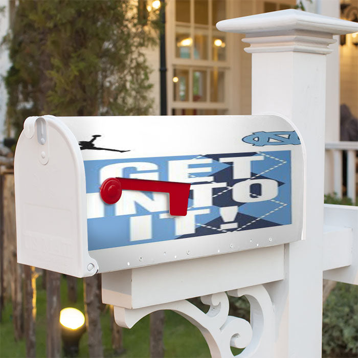 Jordan College Mentality Legend Unc North Carolina Magnetic Mailbox Cover 18" X 21" Outdoor Decor