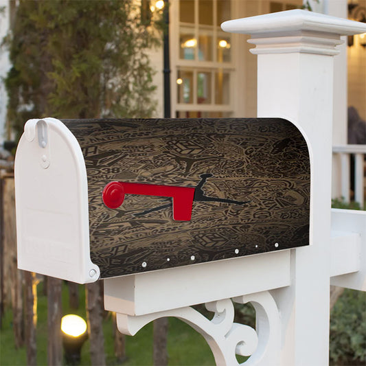 Jordan Pattern Magnetic Mailbox Cover 18" X 21" Outdoor Decor
