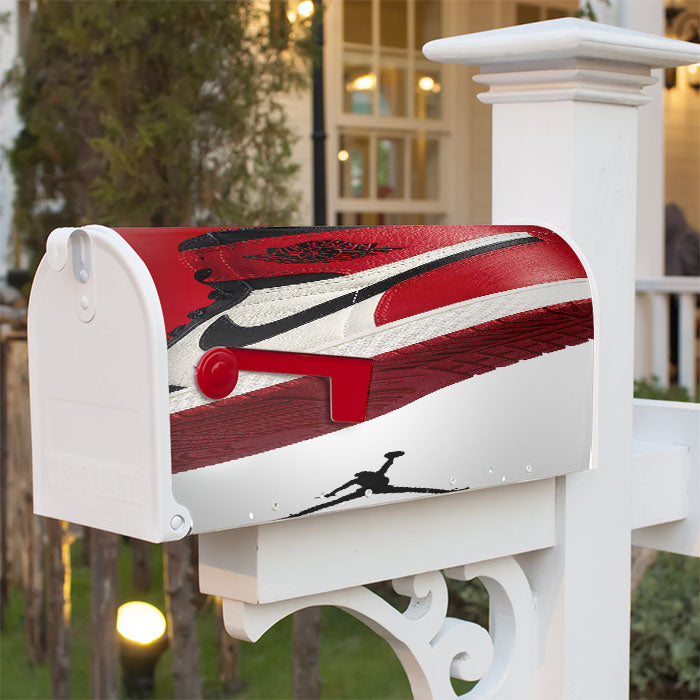Jordan Retro Sneaker Magnetic Mailbox Cover 18" X 21" Outdoor Decor