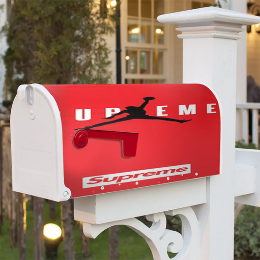 Jordan Supreme Red Magnetic Mailbox Cover 18" X 21" Outdoor Decor