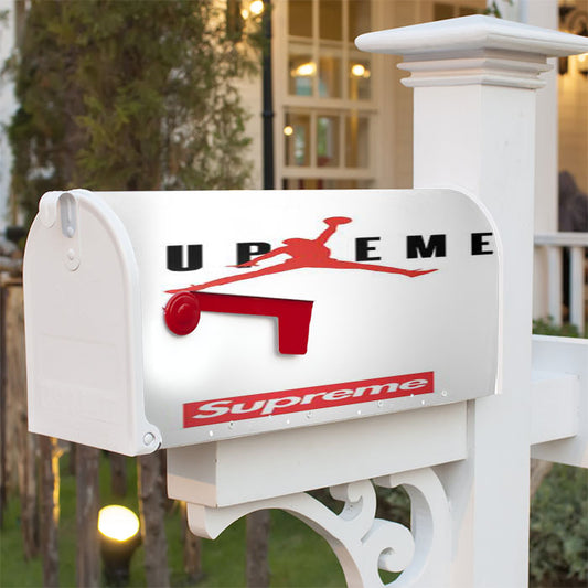 Jordan Supreme White Magnetic Mailbox Cover 18" X 21" Outdoor Decor