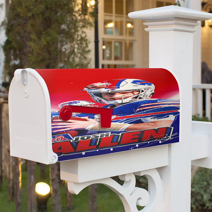 Josh Allen Buffalo Bills 1 Magnetic Mailbox Cover 18" X 21" Outdoor Decor