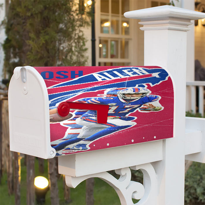 Josh Allen Buffalo Bills 2 Magnetic Mailbox Cover 18" X 21" Outdoor Decor