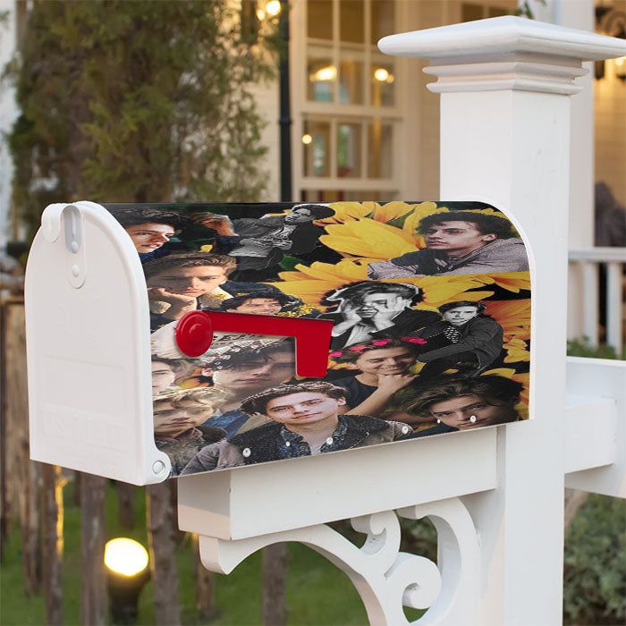 Jughead Cole Sprouse Collage Photo Magnetic Mailbox Cover 18" X 21" Outdoor Decor