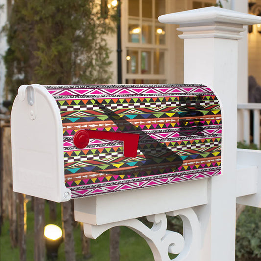 Just Do It Aztec 3 Magnetic Mailbox Cover 18" X 21" Outdoor Decor