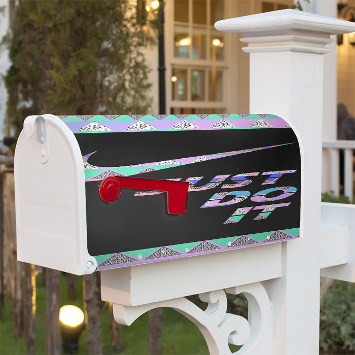 Just Do It Aztec Pastel Magnetic Mailbox Cover 18" X 21" Outdoor Decor